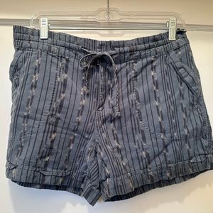 Prana Womens Shorts Size Medium Teal Aztec Active Hiking Stripes